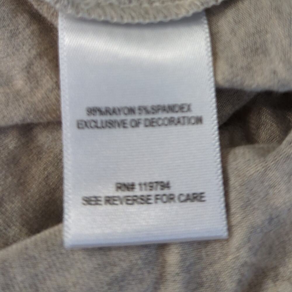 ONE WORLD Cream Grey Boho Knit Top Crochet Detail Women's Plus 2x - Picture 7 of 7